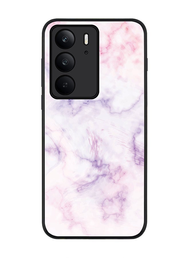 For Realme C75x / C75 4G Case,Slim fit Camera Protection, Shockproof Thin Phone cover  - Marble Print Cotton Candy